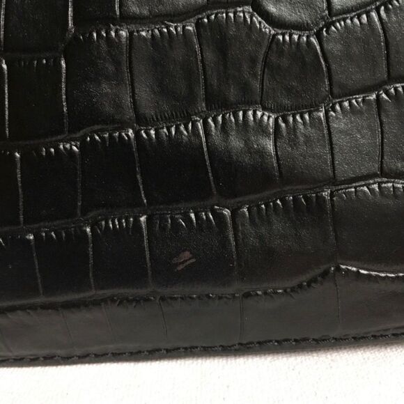 BCBGMaxAzria Vintage Brown Leather Sequin Mini Crossbody Shoulder Bag - Picture 8 of 8